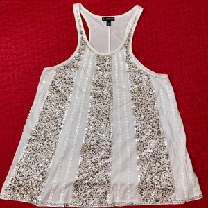 Express sequined tank top -size S
